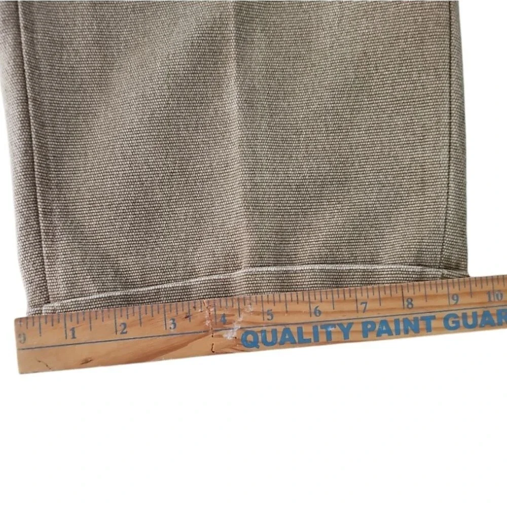 Men’s Tan Textured Dress Pants 34x28 Classic Khaki Work Trousers Timeless